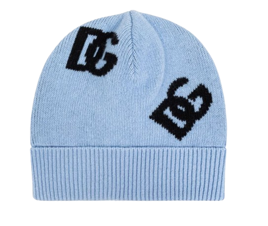 DOLCE & GABBANA - DG LOGO BEANIE LIGHT BLUE - Taglia unica | Oberrauch Zitt