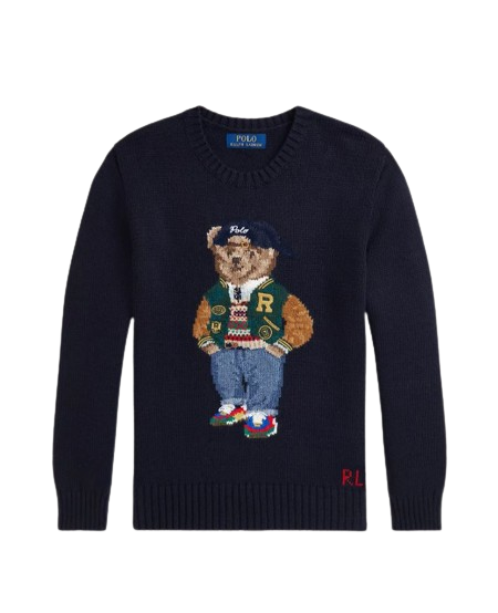 POLO RALPH LAUREN Ls Cn Bear Sweater RL Navy Bts Bear 5 Oberrauch Zitt