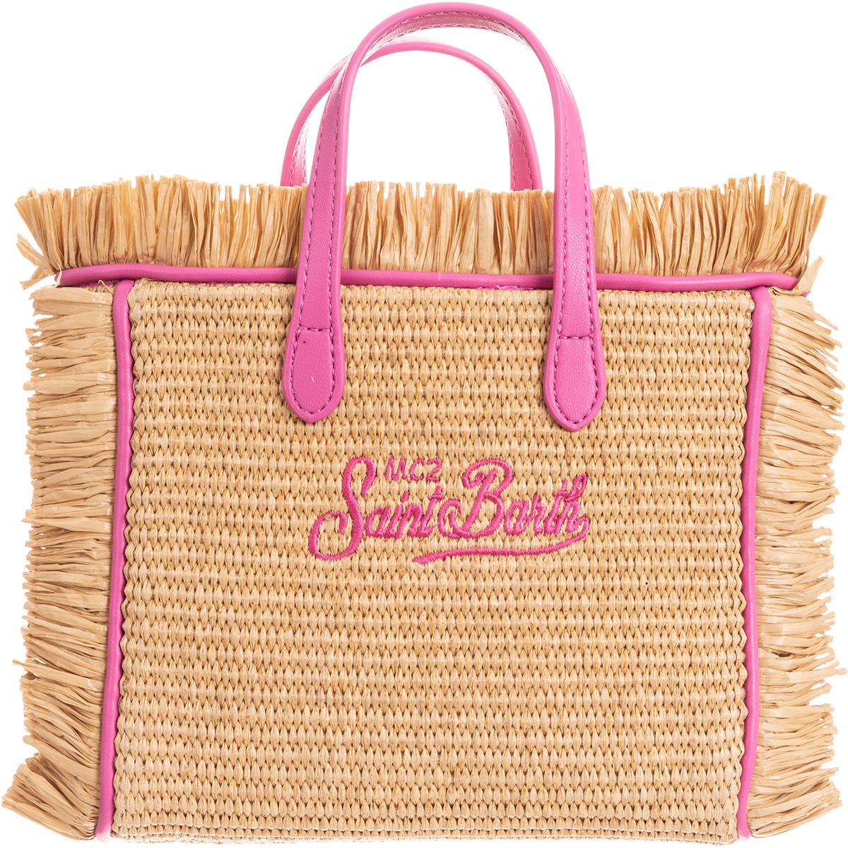 MC2 SAINT BARTH Mini Vanity Straw Beach Bag - Neutrals