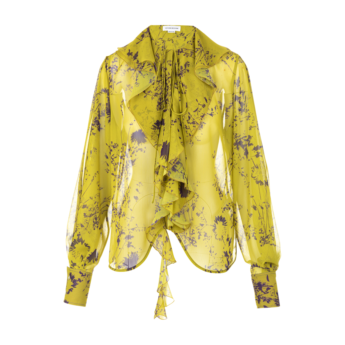 Victoria Beckham Romantic floral-print blouse - Yellow