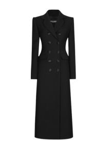 DOLCE & GABBANA BLACK FEMININE COAT