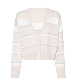 PESERICO LIGHT STRIPES CARDIGAN