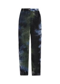 LUIS TRENKER LULOTTIE VELVET DYED TROUSERS