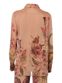 ALBERTA FERRETTI PRINTED CHIFFON SHIRT