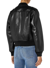 DIESEL L-ILAN LEATHER BOMBER